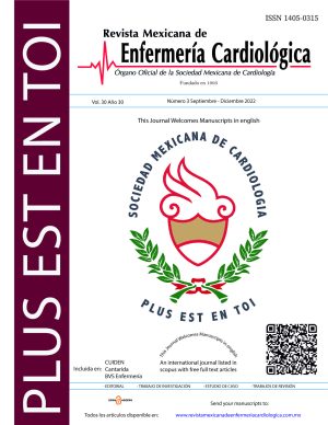 Portada de la Revista Mexicana de Enfermería Cardiológica
